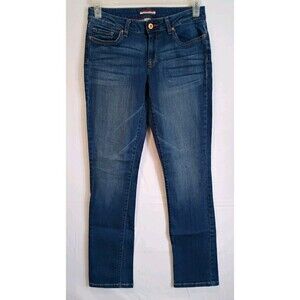Tommy Hilfiger Womens Blue Jeans Medium Wash Size 4R Droite Curve Straight